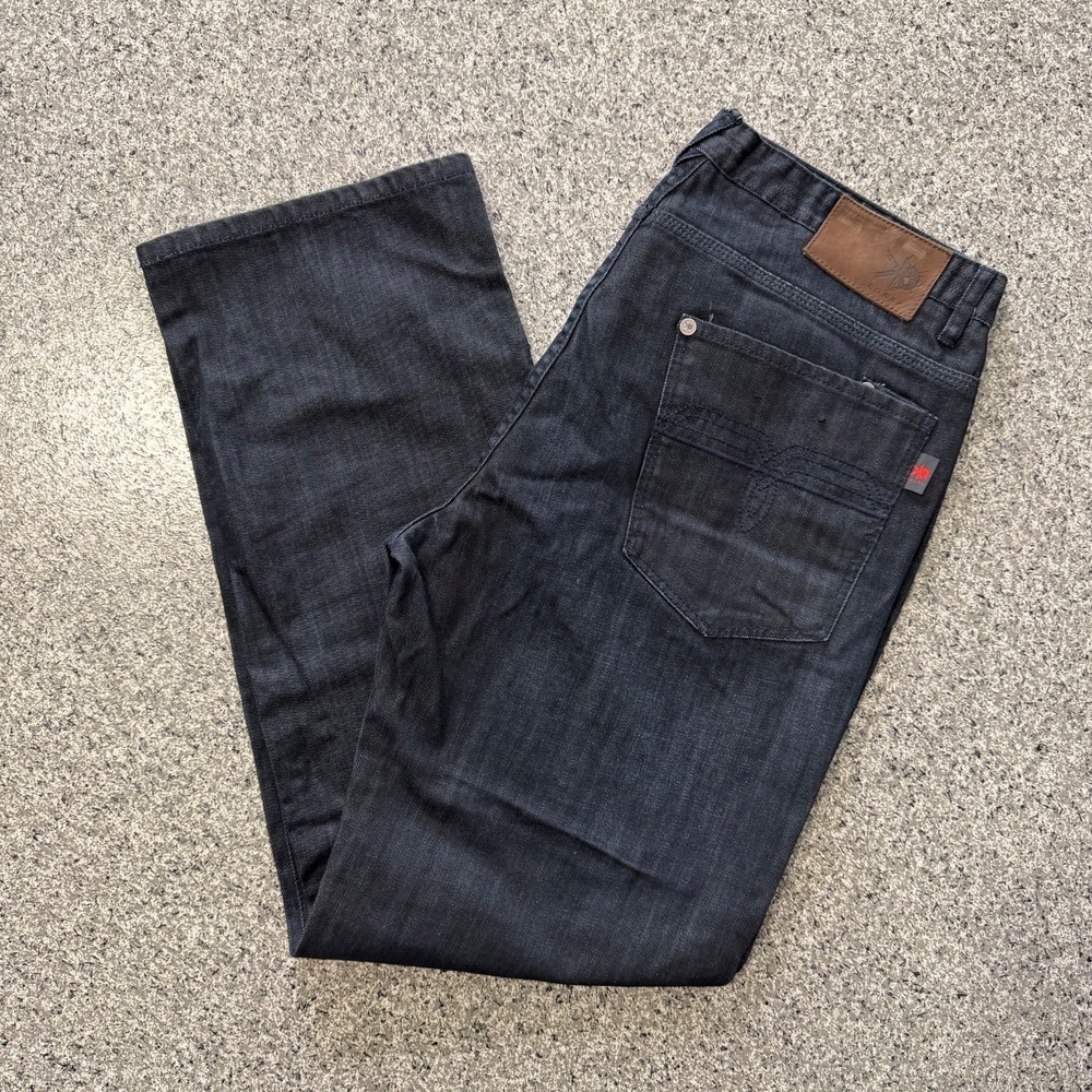 Egara Jeans Mens 36x30 Dark Wash Straight Leg Stretch Denim